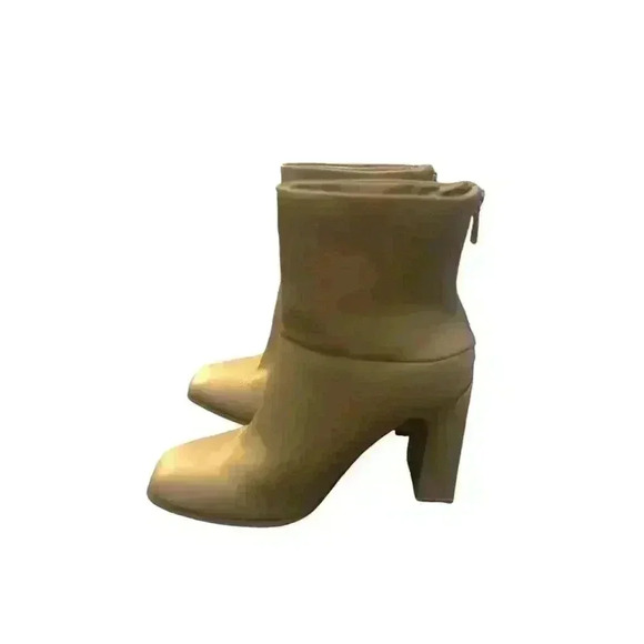 NEW JustFab Womens Tan Booties Size 8.  4” Inch Heels - Picture 4 of 5
